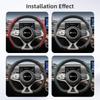 Breathable Leather Steering Wheel Cover with Segmented Quick-Release Design, Non-Slip and Durable, Suitable for Byd Song Atto 3 Dolphin Seagull Seal