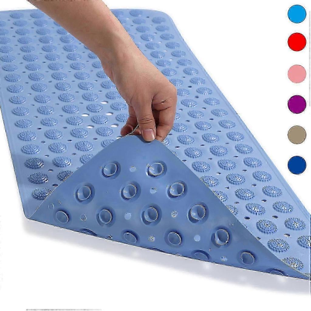 Home Anti Slip Shower Floor Bath Mat Bathroom Mat Suction Cup Massage Point - XN