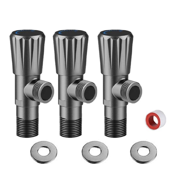 Thickened Anti Leak Angle Valves Bathroom Plumbing Angle Valves Metal Valves for Bathroom Shower Sink Faucets