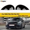 2Pcs Glossy Black Car Headlight Eyebrows Cover Front Lamp Angry Eyelids for MINI F54 CLUBMAN F57 CABRIO F55 COOPER F56