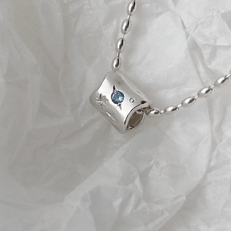 

oflune Milky way necklace_(Egg chain) November Citrine