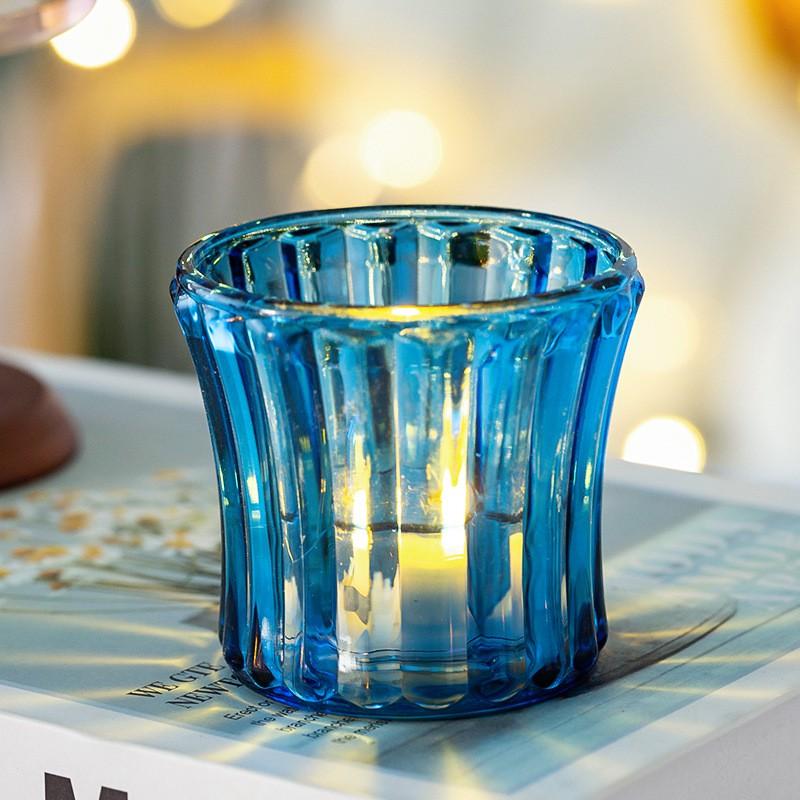 LED Candle Lamp Crystal Cup Decor Party Camping Dorm Bedroom