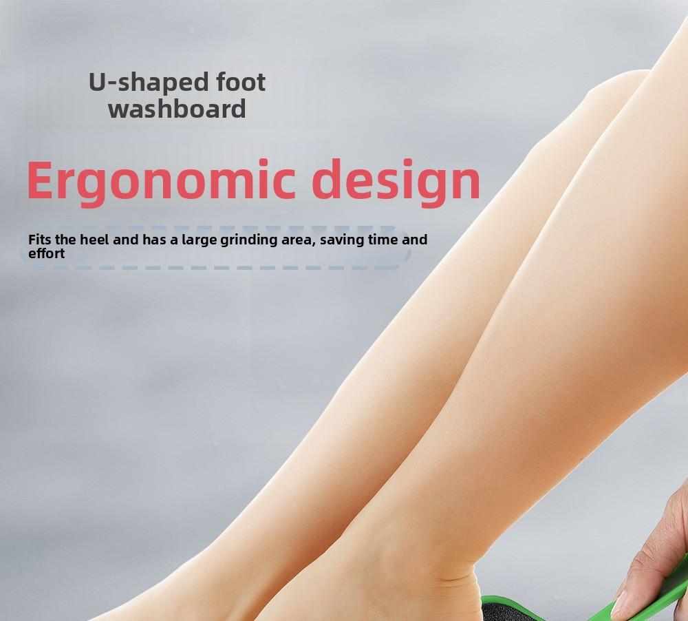 U-shaped Foot File with Double-sided Sandpaper for Foot Care, Callus Remover, Foot Scrubber, Foot Peeling Tool, Foot Care Tool