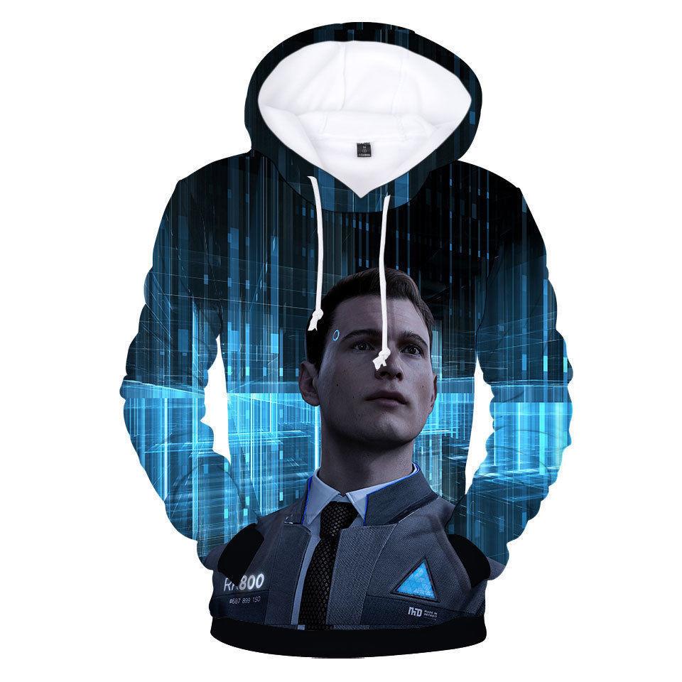 Ultimativer Komfort Detroit Become Human Connor Rk800 Hoodie Für Den Alltag