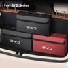 Car Leather Trunk Storage Box Foldable Carbon Fiber For BYD Atto 3 Dolphin Seal Tang Song DMI Organizer Bag Interior Accessories