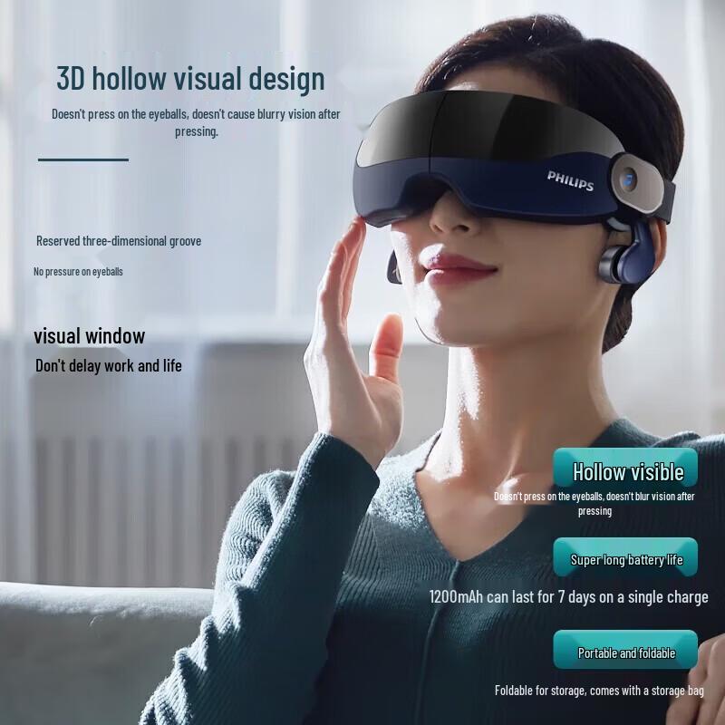 Philips Smart Eye Massager with Heat and Bluetooth Audio CN plug (adapter included)