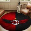 Ac Football Club Round Rug for Livingroom,Bedroom, Palyroom, Chair Rug, Area rug, Circle Carpet, Large Size Fan Christmas gift