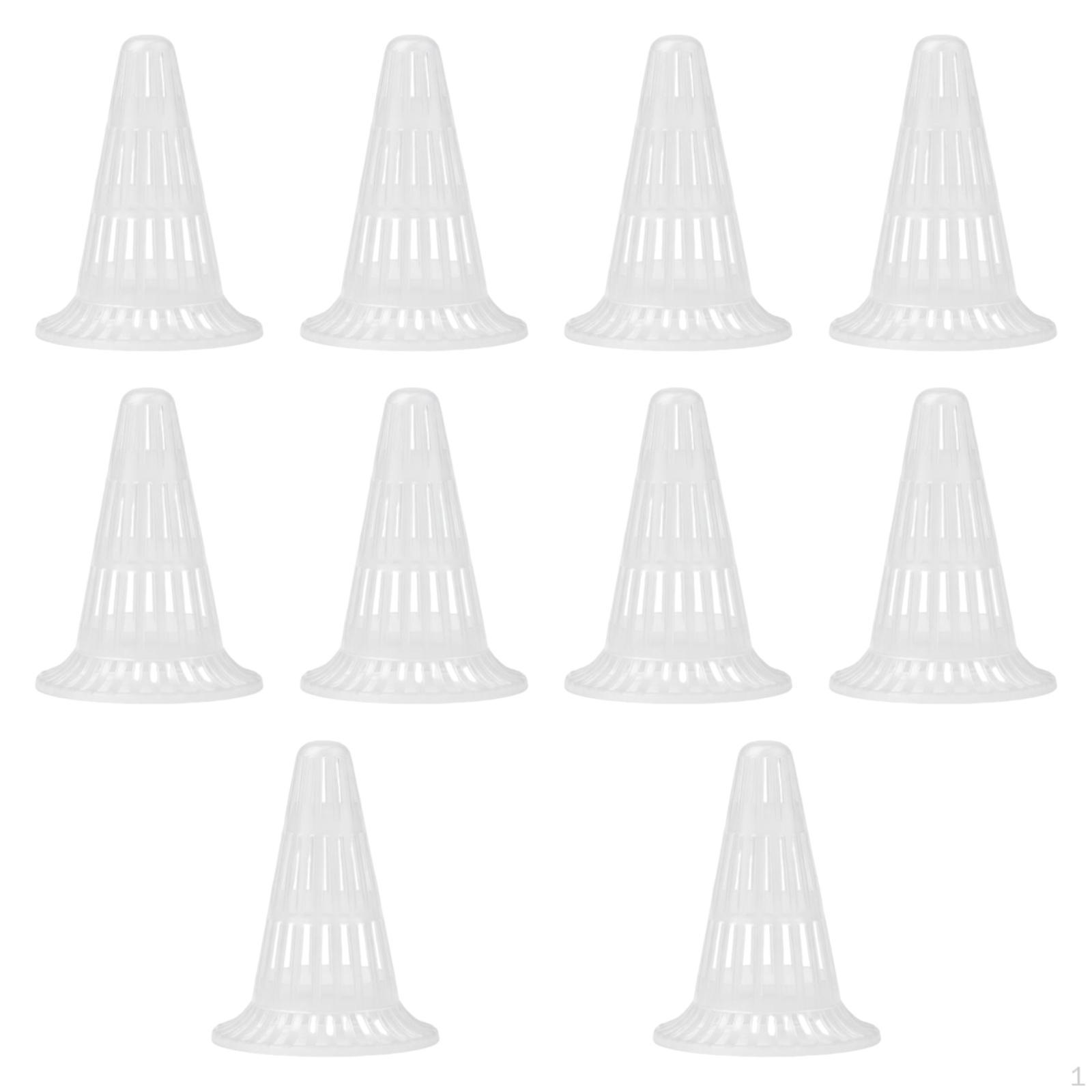 

10 Cone-Shaped Flower Pot Mesh Inserts, Drainage Covers, Protection, Convenient to Use 10cm