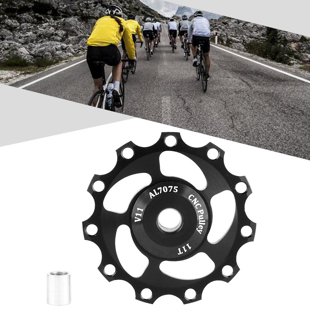 GUB Leichte 11T Mountainbike Fahrrad Schaltwerk Riemenscheibe Führungsrad (Schwarz)