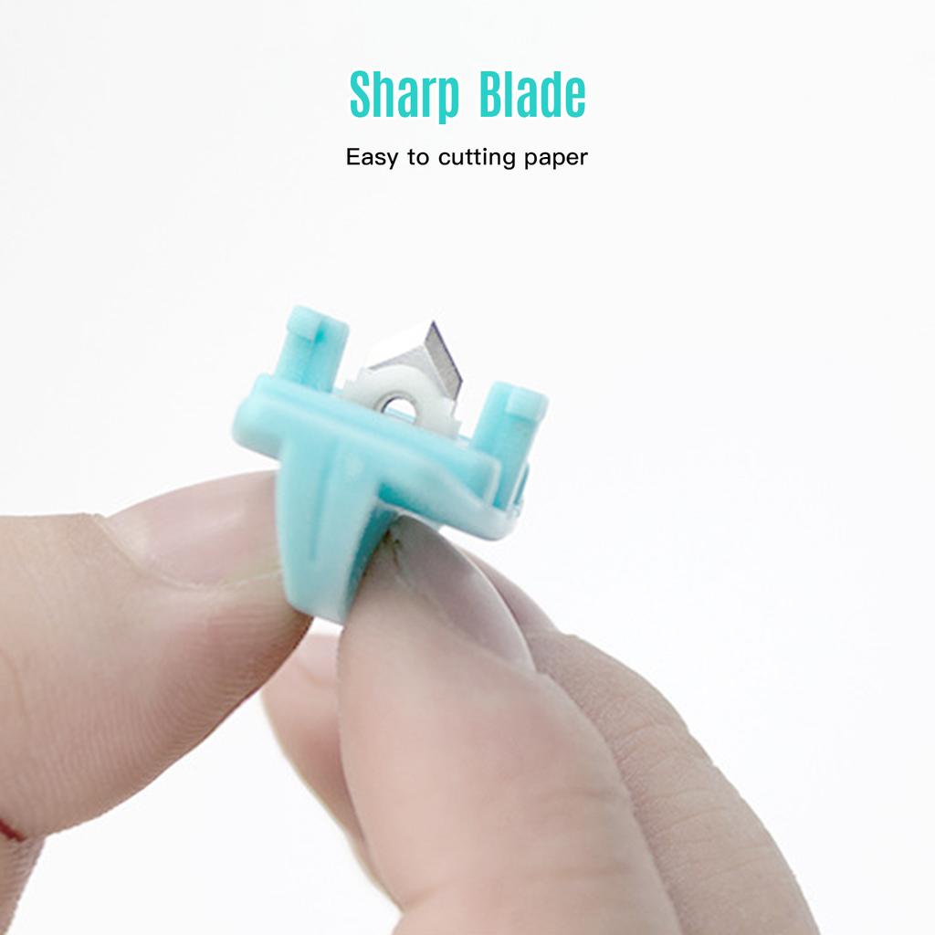 Mini Paper Trimmer Cutter 6 Inch 152mm Cut Length Desktop Paper Cutting Machine with Security Cutter Head Side Ruler