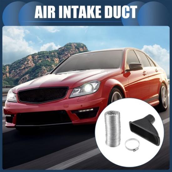 Pack(1) Air Intake Duct Front Bumper Car Square Brake Extendable Flexible Hose
