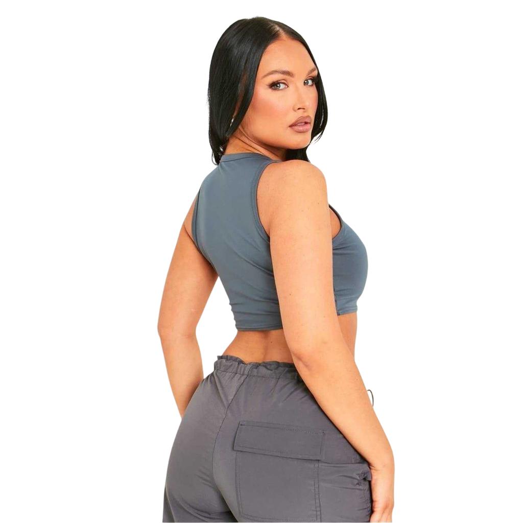 Missy Empire Womens/Ladies Premium Racer Crop Top