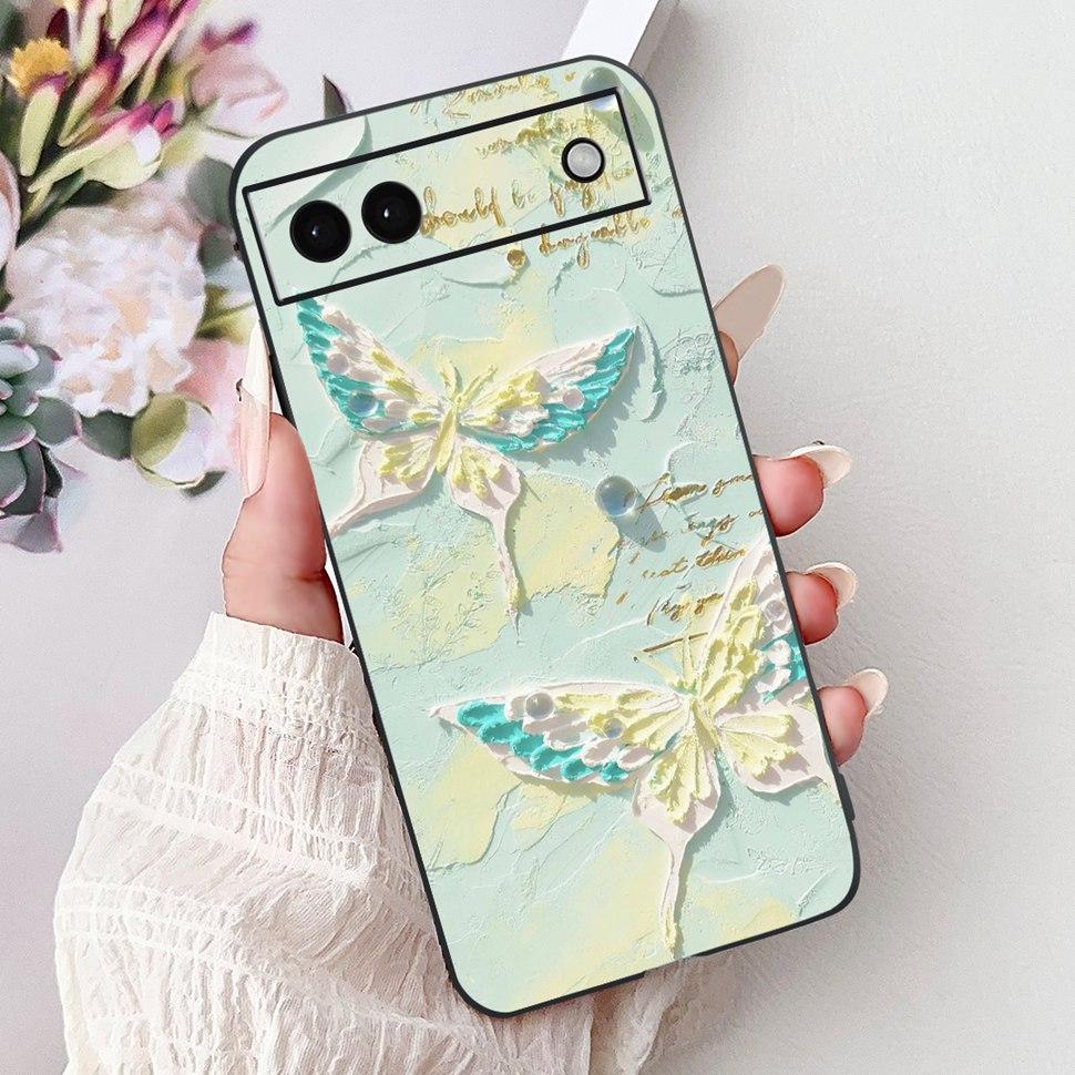 Luxury Painted Cover For Google Pixel 6A Case Soft Silicone Phone Case For Google Pixel 6A Google6A 2022 Back Cover 6.1"