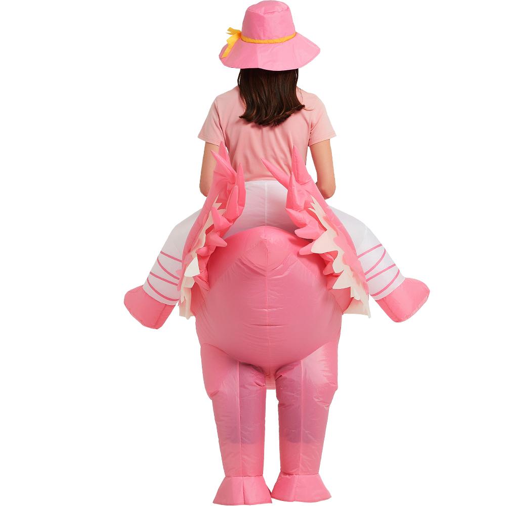 Flamingo Inflatable Costume Kids Riding On Unicorn Costumes Funny Bunny Fancy Cosplay Dress Party Halloween Costume for Adult