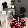1pc Office Carpet Chair Mats Pink Roses Floral Pattern Perfect for Decorating Office Chairs, Living Rooms, Or Bedrooms