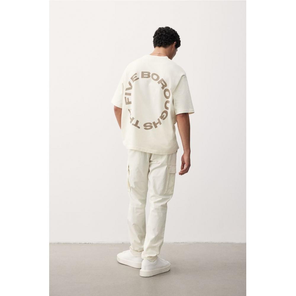 H M Cargo Pants sliM Fit wHite