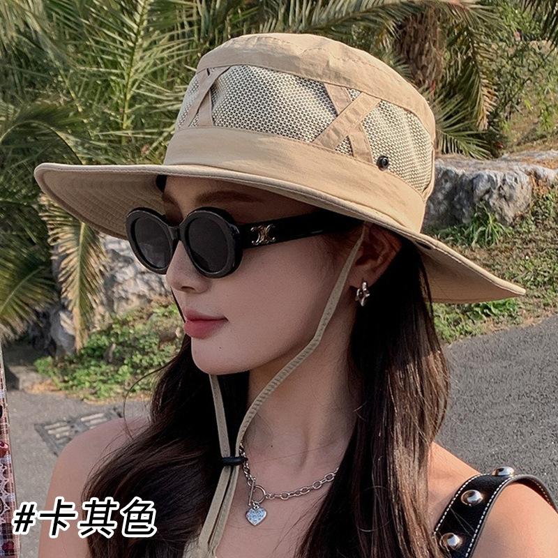 Summer eaves fisherman hat UV protection sun hat women outdoor fishing sun protection breathable mountaineering sun hat men