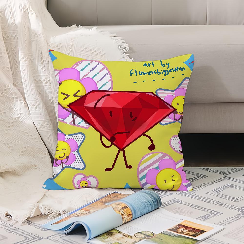 Cartoon Cute B-Bfdi Pillow Case Office Cushions Suitable For Sofa Car Bedroom Decorative Cushion Cover