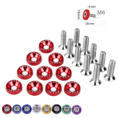Tornillos de 6 mm para motocicleta Honda, Suzuki, Yamaha, tuercas, pernos, soporte de matrícula, instalación, fijación, tornillos para motocicleta y coche.
