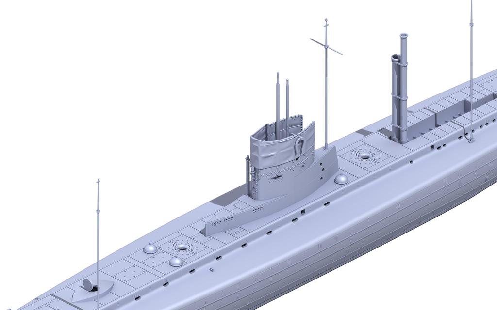 Das Werk Scale World War I German SM U9 Plastic Model Kit USCDW72001 1/72 U-Boat