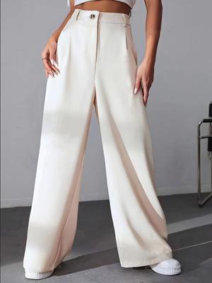 Nouveau Pantalon Mode Uni pour Femme 2025: Costume Jambe Droite & Pantalon Décontracté