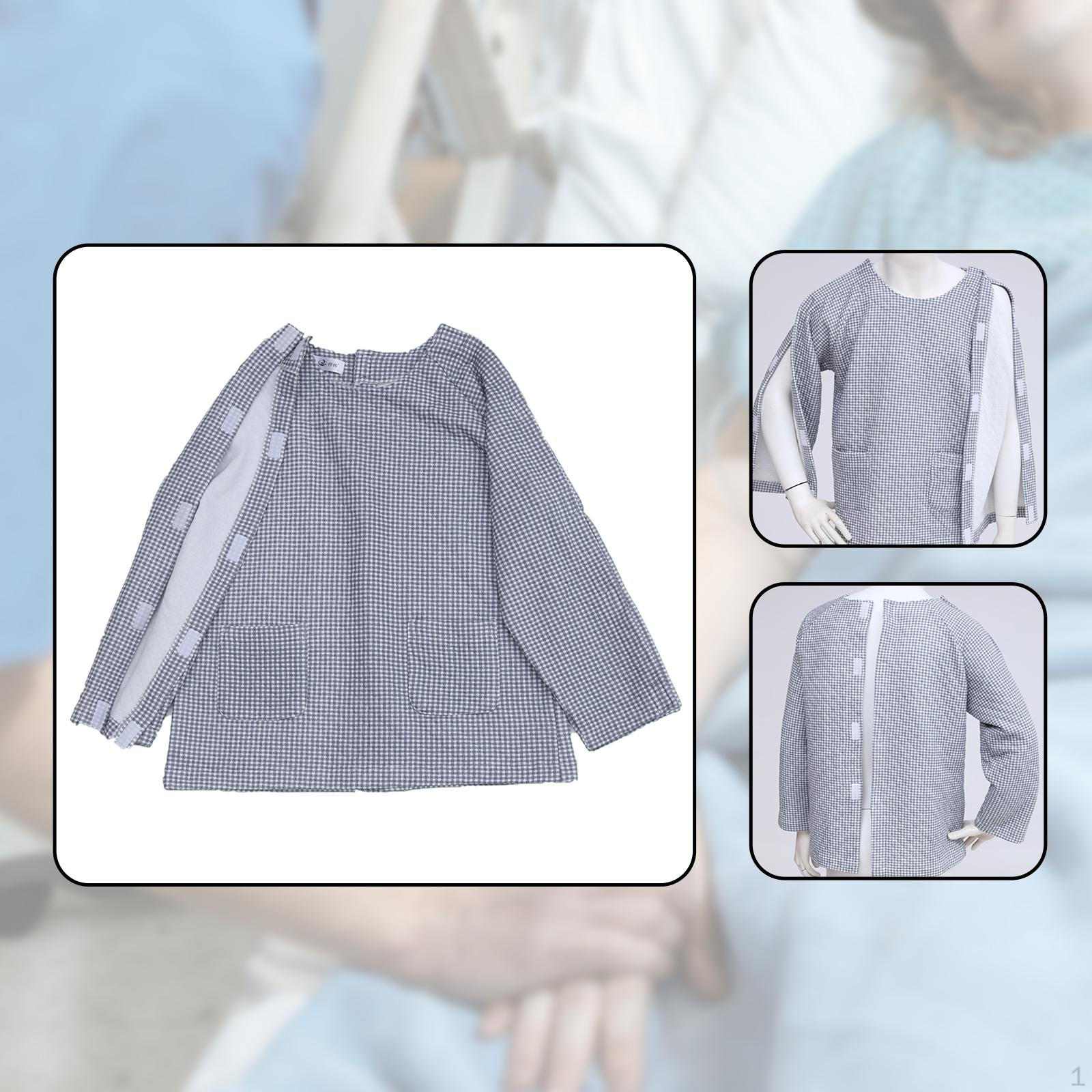 

Одежда для лежачего больного Отрывная Теплая Простая Домашний уход Мягкий Больничный халат XL