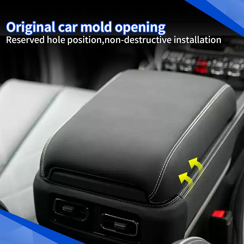 Leather Armrest Box Protective Cover For BYD Leopard 5 2025+ Denza B5 Armrest Box Heightening Pad Cushion Interior Accessories