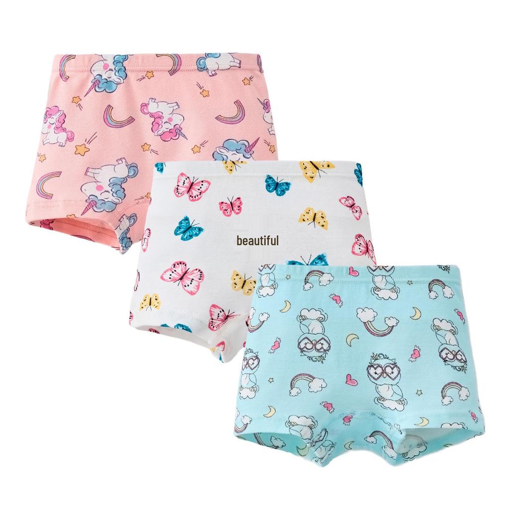 Girls' 100% Cotton Boxer Briefs - Toddler and Baby Underwear