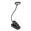 LED Clip On Reading Light Eye Protection 3 Level Brightness Flexible Neck Portable Book Night Light