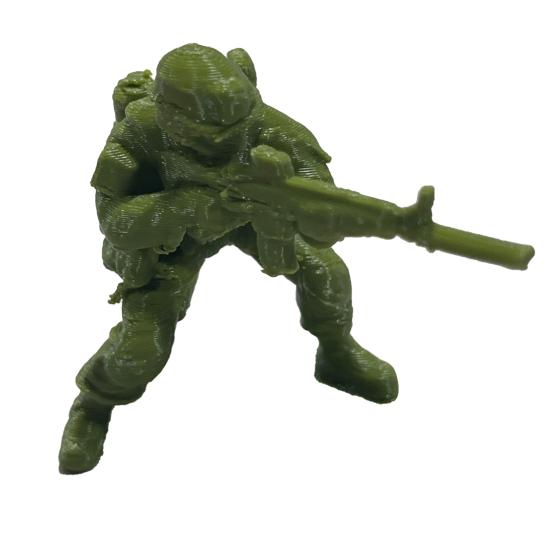 Фигурка элитного солдата, зеленая статуэтка военного, коллекционная мини-статуэтка солдата для декора рабочего стола, подарок для военных энтузиастов A