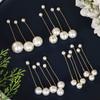 18Pcs/Set Double Head Bridal Imitation Pearl Hair Clip Folding Wedding Hairpins  Ladies