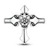 Original   Copper Skull Cross Open Rings For Women Girls Jewelry Birthday Anniversary Gifts