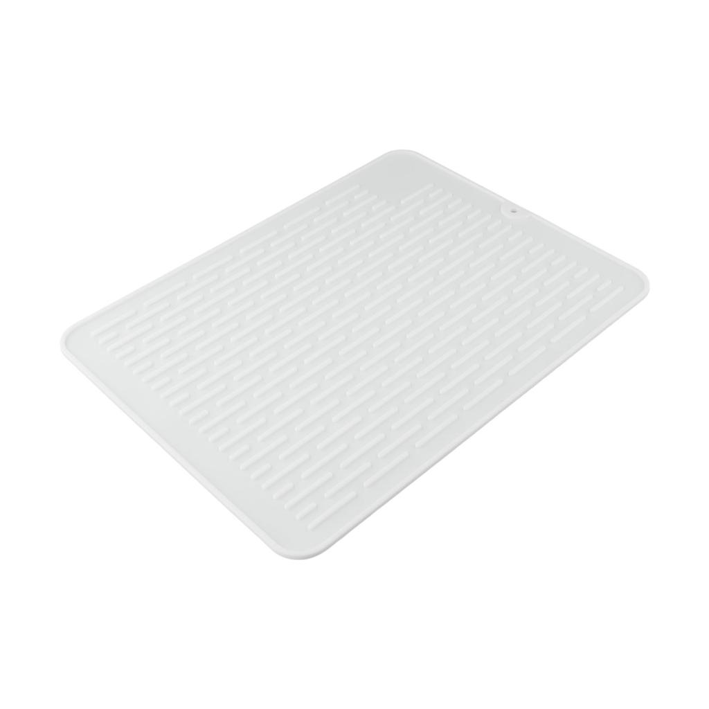 Zielono-Różowa Mata do Suszenia Naczyń Silikonowa Mata do Naczyń Mata do Zlewu Silikonowa Antypoślizgowa 40cm X 30cm Szybkoschnąca Wielofunkcyjna