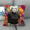 Portrait Oil Painting Of A Celebrity Digital Printing Short Plush Pillow Covers For Car Sofa Office Cushion Cover Home Goods