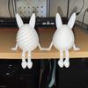 New 3D Easter Rabbit Egg Model With Joints Egg Ornament Articulated Egg Statue Home Office Decor Easter Decor Perfect Gift