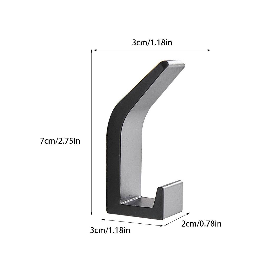6x Easy To Install Adhesive Hooks Clutter-free Environment Anywhere Premium Bath Towel Hooks Modern