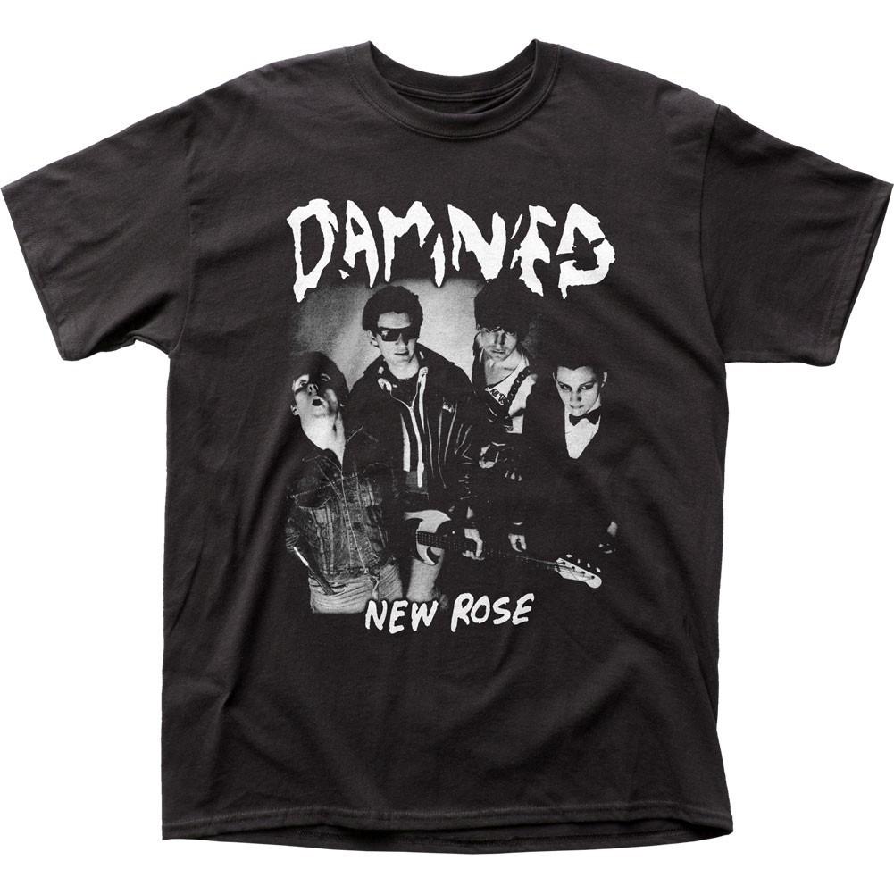 The Damned New Rose Mens T Shirt Music Classic Concert Rock Band Tee New Black XL