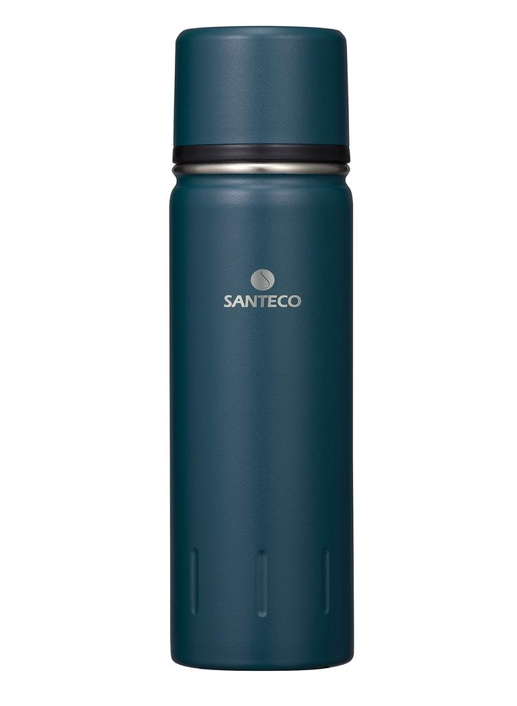CB Japan Ultramarine Blue Water Bottle, 450ml, with Cup, Vacuum Insulated Stainless Steel Bottle, KOLIMA Bottle, SANTECO