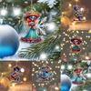Charming Cartoon Acrylic Christmas Tree Pendant For Home And Auto Decoration Gifts