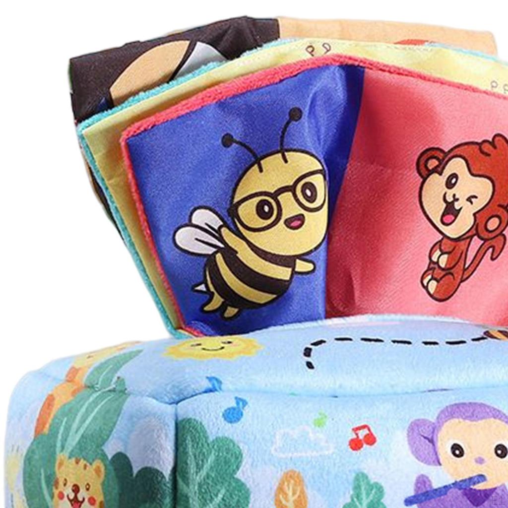 Baby Tissue Box Toy Montessori Educational for Infants 6-12 Months