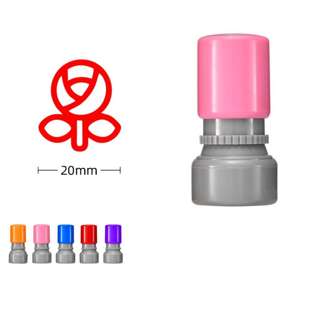 DIY Drawing Toy Star Grading Stamp Self Inking Teacher Review Stamp Rewards Flower Stamp  School