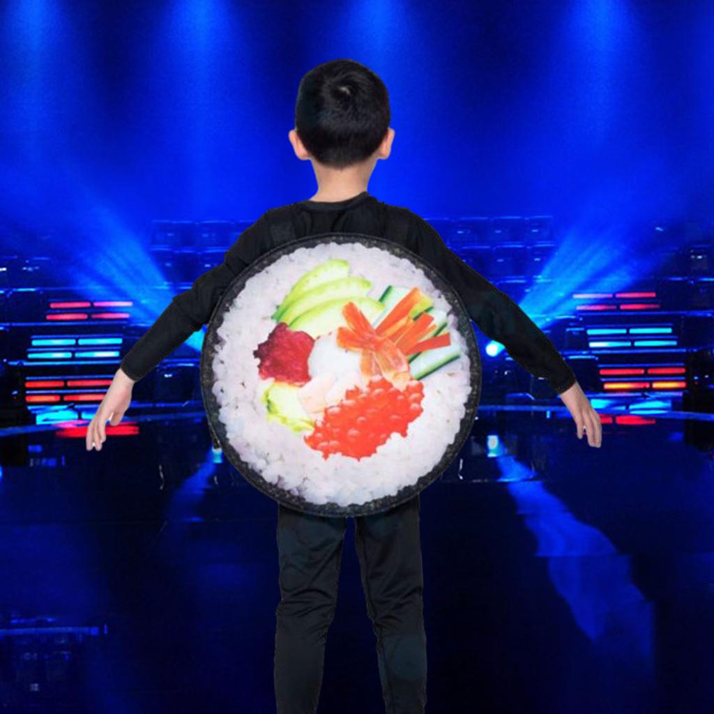 Sushi Rol Halloween Kostuum Grappige Outfit voor Nieuwjaar Rollenspel Foto Prop Volwassenen