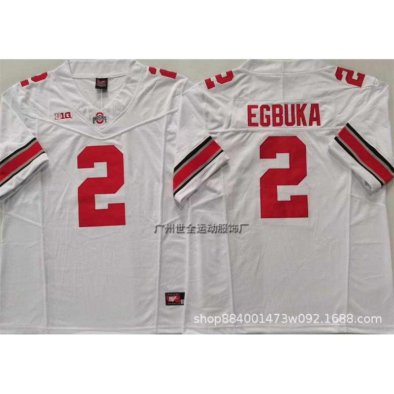 Mens Ohio State Buckeyes Rugby Jersey Training Shirt Cotton Blend Embroidered Football Uniform College Team Practice