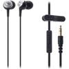 Audio-Technica ATH-CK251TV Wired In-Ear Headphones for TV, Silver