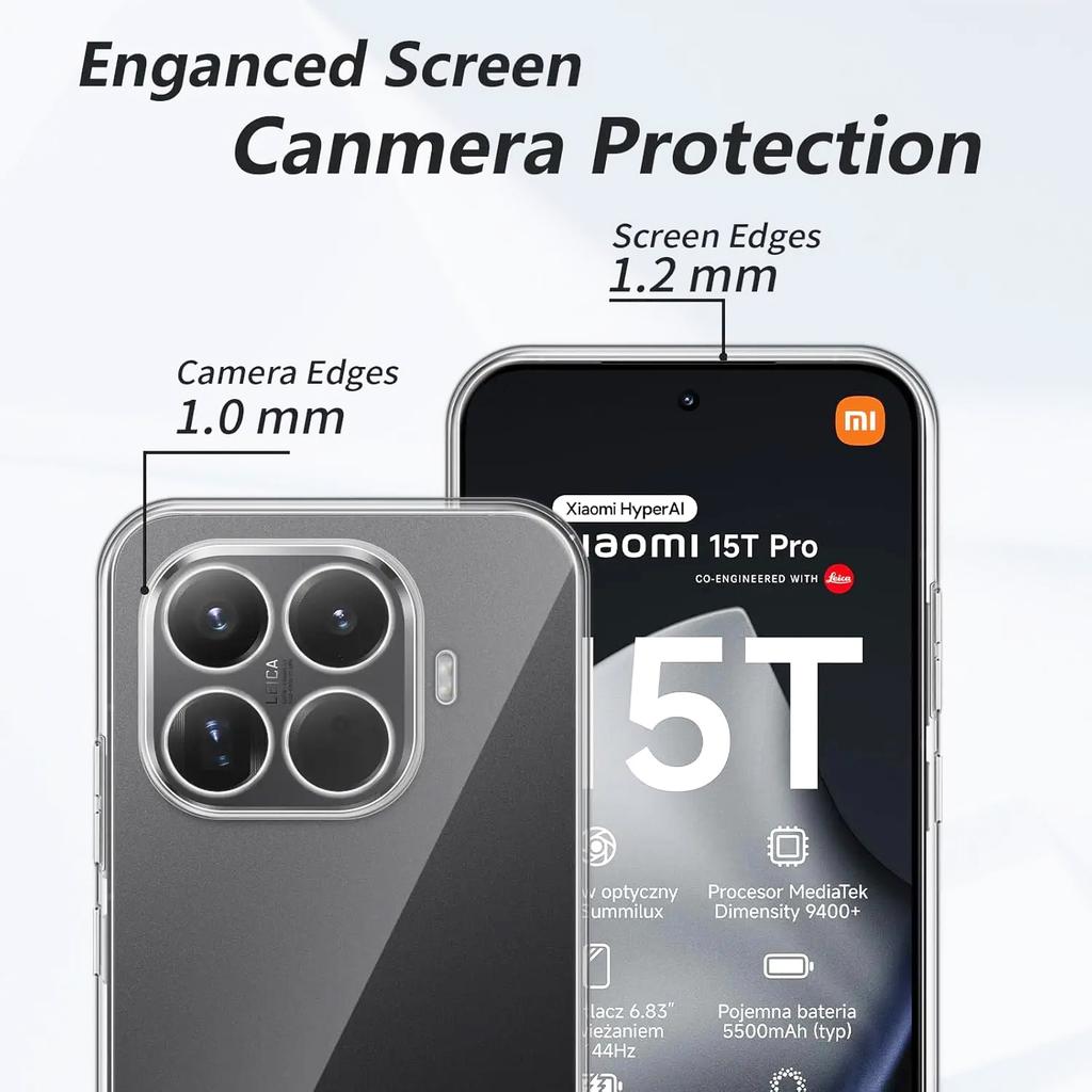 Průhledný měkký kryt pro Xiaomi 15T 15 15S Pro Ultra tenký silikonový obal pro Mi 15 XiaoMi15TPro Xiaomi15 Křišťálově čistý kryt