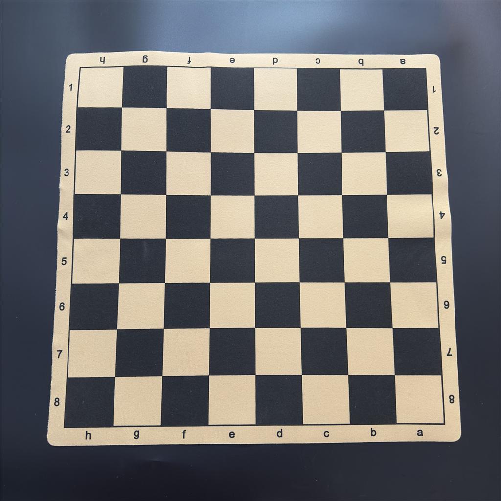 Chess Board 34Cm/13.39Inch And 43Cm/16.93Inch Folding Leather Flannelette Chess Game Or Folding Checkers Game Portable Board