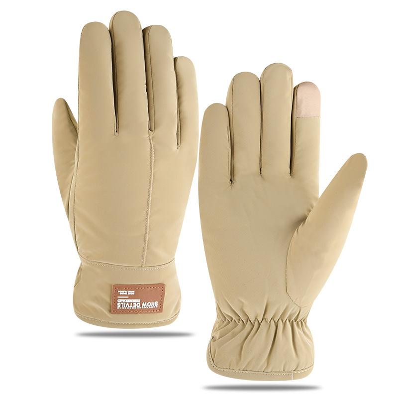 Winter Cycling Warm Gloves for Men with Velvet Thickened Waterproof and Windproof Touch Screen Driving Outdoor Sports Cycling Gloves