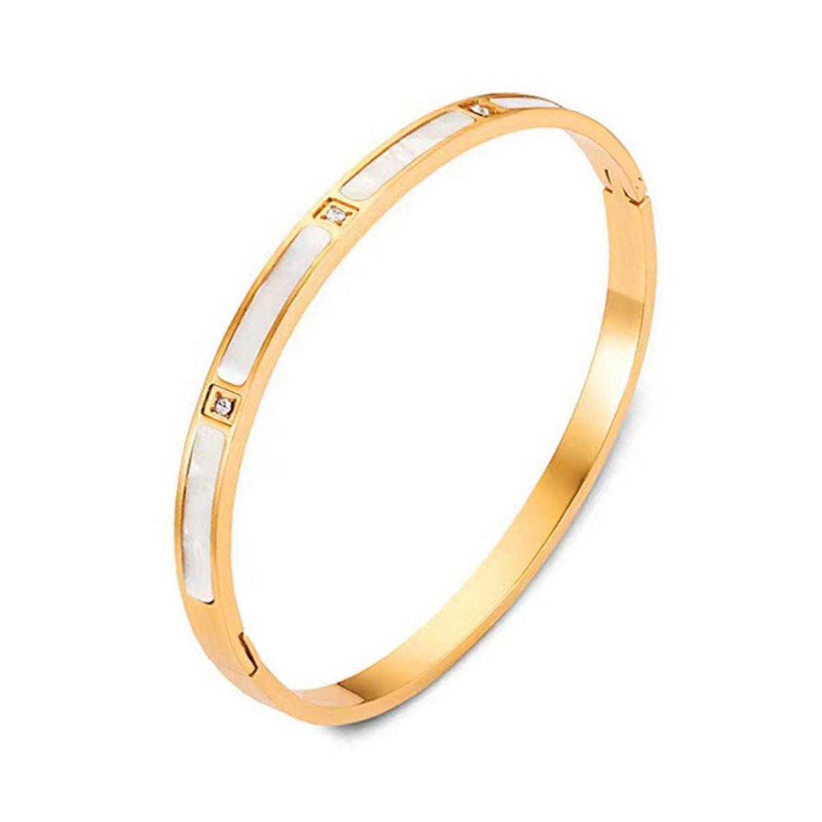 

Белый браслет с инкрустацией из циркониевого сплава, женские ювелирные аксессуары