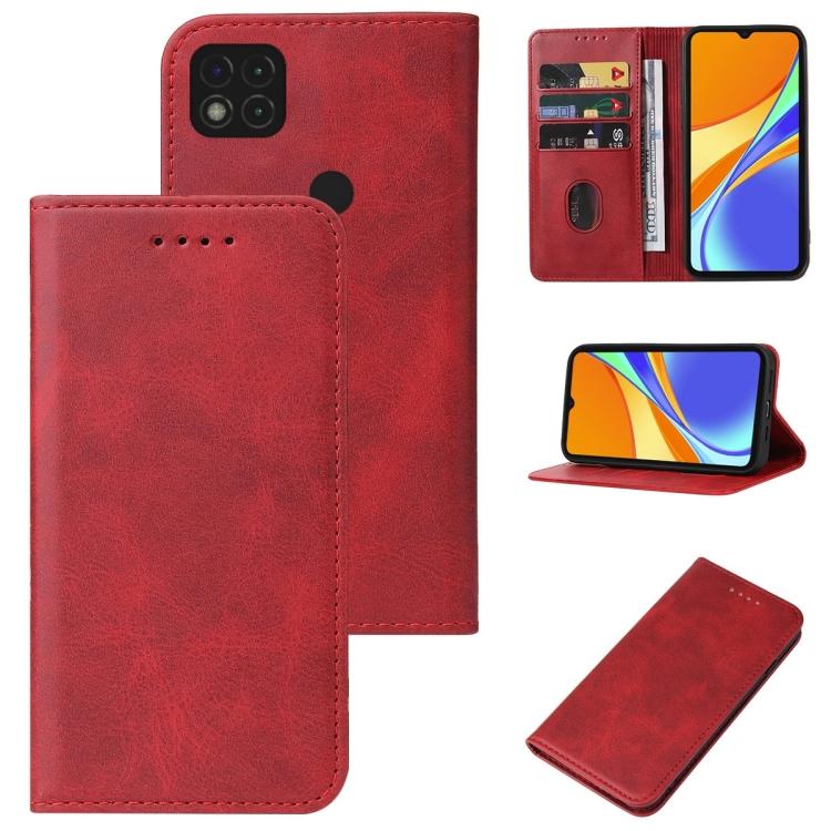 For Xiaomi Redmi 9C NFC Magnetic Closure Leather Phone Case