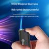 50 Durable Metal Windproof Lighters - Double Layer, Thickened, Inflatable, with Printed Lettering